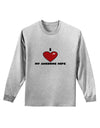 I Heart My Awesome Wife Adult Long Sleeve Shirt by TooLoud-TooLoud-AshGray-Small-Davson Sales