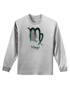 Virgo Symbol Adult Long Sleeve Shirt-Long Sleeve Shirt-TooLoud-AshGray-Small-Davson Sales