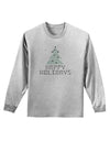 Happy Holidays Sparkles Adult Long Sleeve Shirt-Long Sleeve Shirt-TooLoud-AshGray-Small-Davson Sales