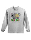 Tacos Rule Taco Cat Design Adult Long Sleeve Shirt by TooLoud-Long Sleeve Shirt-TooLoud-AshGray-Small-Davson Sales