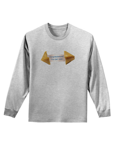 Sarcastic Fortune Cookie Adult Long Sleeve Shirt-Long Sleeve Shirt-TooLoud-AshGray-Small-Davson Sales