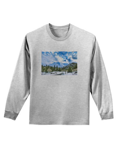 El Dora CO with Text Adult Long Sleeve Shirt-Long Sleeve Shirt-TooLoud-AshGray-Small-Davson Sales