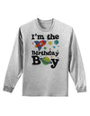 I'm the Birthday Boy - Outer Space Design Adult Long Sleeve Shirt by TooLoud-Long Sleeve Shirt-TooLoud-AshGray-Small-Davson Sales