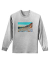 CO Rockies View Watercolor Adult Long Sleeve Shirt-Long Sleeve Shirt-TooLoud-AshGray-Small-Davson Sales