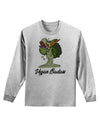 Vegan Badass Adult Long Sleeve Shirt-Long Sleeve Shirt-TooLoud-AshGray-Small-Davson Sales