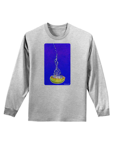 Solo Jellyfish Watercolor Adult Long Sleeve Shirt-Long Sleeve Shirt-TooLoud-AshGray-Small-Davson Sales