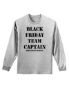 Black Friday Team Captain - Drop and Give Me Deals Adult Long Sleeve Shirt-Long Sleeve Shirt-TooLoud-AshGray-Small-Davson Sales