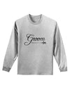 TooLoud Groom Adult Long Sleeve Shirt-Long Sleeve Shirt-TooLoud-AshGray-Small-Davson Sales