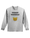 Whiskey Wednesday Design - Text Adult Long Sleeve Shirt by TooLoud-Long Sleeve Shirt-TooLoud-AshGray-Small-Davson Sales