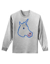 Fanciful Unicorn Adult Long Sleeve Shirt-Long Sleeve Shirt-TooLoud-AshGray-Small-Davson Sales