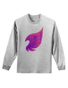 Cute Single Angel Wing Adult Long Sleeve Shirt-Long Sleeve Shirt-TooLoud-AshGray-Small-Davson Sales