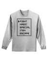 RPG Command Selection List Adult Long Sleeve Shirt by TooLoud-Long Sleeve Shirt-TooLoud-AshGray-Small-Davson Sales