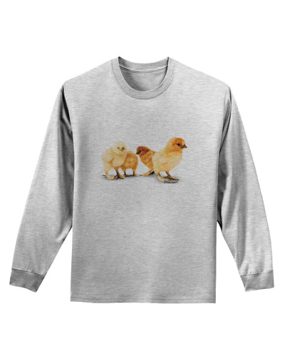 Cute Chicks Adult Long Sleeve Shirt-Long Sleeve Shirt-TooLoud-AshGray-Small-Davson Sales