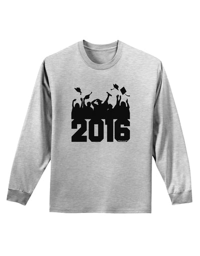 Current Year Graduation BnW Adult Long Sleeve Shirt-Long Sleeve Shirt-TooLoud-AshGray-Small-Davson Sales