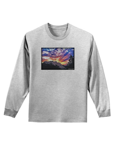 Colorado Rainbow Sunset Adult Long Sleeve Shirt-Long Sleeve Shirt-TooLoud-AshGray-Small-Davson Sales