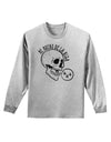 Me Muero De La Risa Skull Adult Long Sleeve Shirt-Long Sleeve Shirt-TooLoud-AshGray-Small-Davson Sales