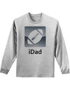 iDad Football Adult Long Sleeve Shirt-Long Sleeve Shirt-TooLoud-AshGray-Small-Davson Sales