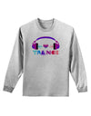 Heart Trance Adult Long Sleeve Shirt-Long Sleeve Shirt-TooLoud-AshGray-Small-Davson Sales