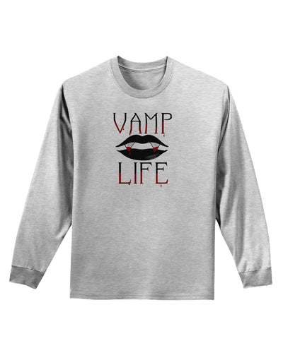 Vamp Life Adult Long Sleeve Shirt-Long Sleeve Shirt-TooLoud-AshGray-Small-Davson Sales