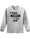 Talk Dirty To Me Censored Adult Long Sleeve Shirt-Long Sleeve Shirt-TooLoud-AshGray-Small-Davson Sales