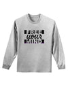 Free Your Mind Text Adult Long Sleeve Shirt-Long Sleeve Shirt-TooLoud-AshGray-Small-Davson Sales