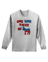 One Fine Piece Of - Democrat Adult Long Sleeve Shirt-Long Sleeve Shirt-TooLoud-AshGray-Small-Davson Sales