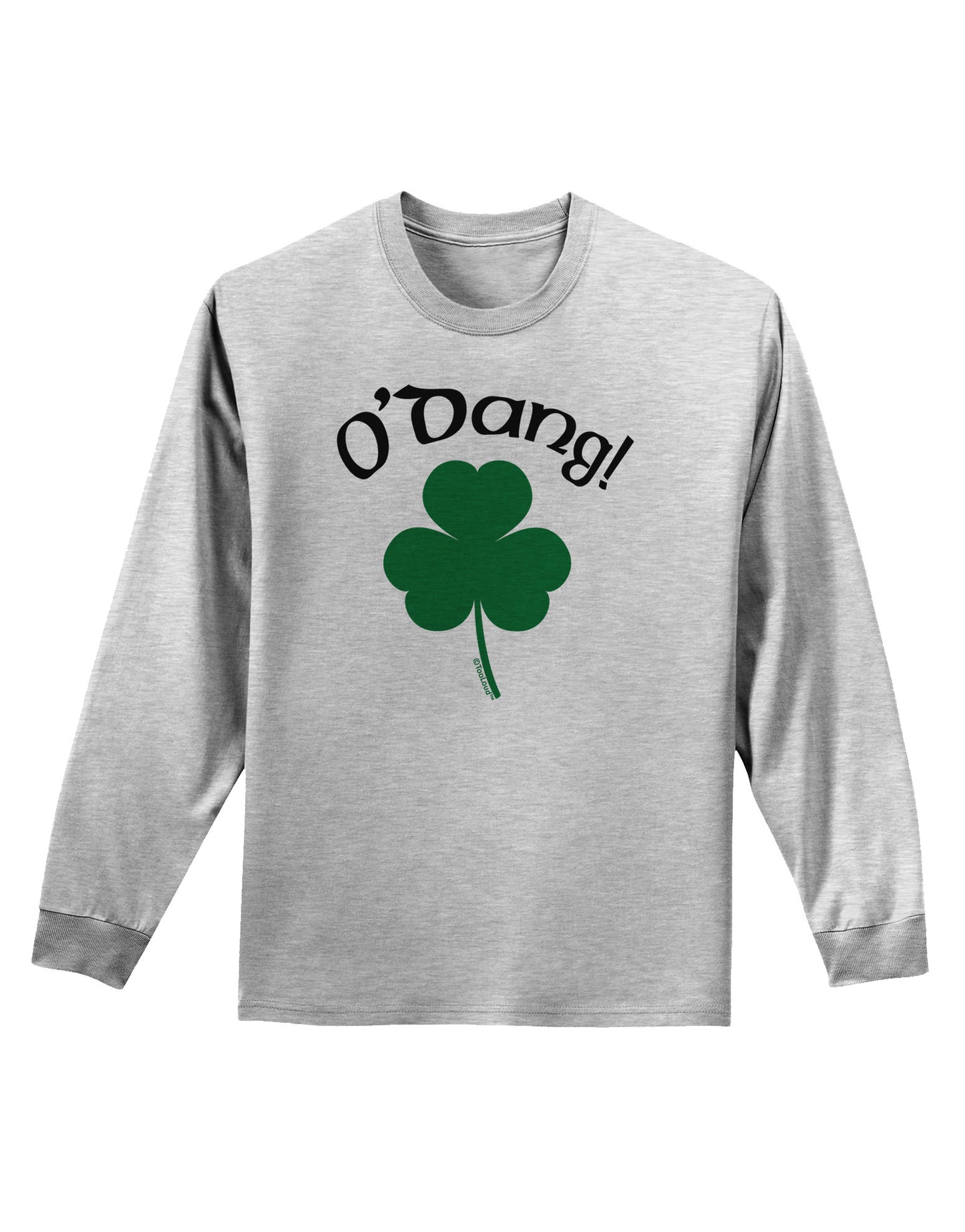O'Dang - St Patrick's Day Adult Long Sleeve Shirt-Long Sleeve Shirt-TooLoud-AshGray-Small-Davson Sales
