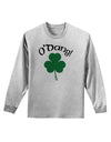 O'Dang - St Patrick's Day Adult Long Sleeve Shirt-Long Sleeve Shirt-TooLoud-AshGray-Small-Davson Sales