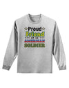 Proud Friend of an American Soldier Adult Long Sleeve Shirt-Long Sleeve Shirt-TooLoud-AshGray-Small-Davson Sales