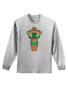 Fiesta Cactus Poncho Adult Long Sleeve Shirt-Long Sleeve Shirt-TooLoud-AshGray-Small-Davson Sales