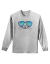 Kyu-T Face - Tiny Cool Sunglasses Adult Long Sleeve Shirt