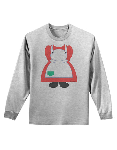 Mrs Santa Claus Character Body Christmas Adult Long Sleeve Shirt-Long Sleeve Shirt-TooLoud-AshGray-Small-Davson Sales