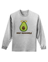 Holy Guacamole Design Adult Long Sleeve Shirt by TooLoud-Long Sleeve Shirt-TooLoud-AshGray-Small-Davson Sales