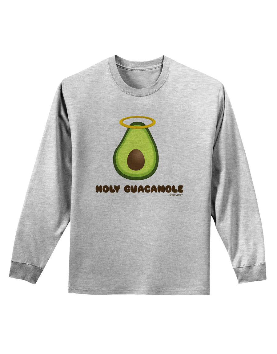 Holy Guacamole Design Adult Long Sleeve Shirt by TooLoud-Long Sleeve Shirt-TooLoud-White-Small-Davson Sales