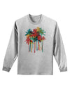 Paint Splash Palm Trees Adult Long Sleeve Shirt-Long Sleeve Shirt-TooLoud-AshGray-Small-Davson Sales