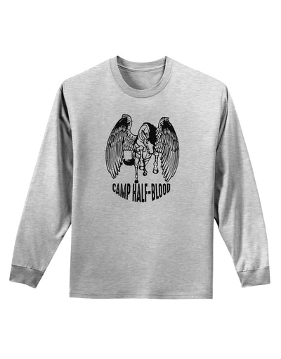 Camp Half-Blood Pegasus Adult Long Sleeve Shirt-Long Sleeve Shirt-TooLoud-AshGray-Small-Davson Sales