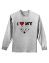 I Heart My - Cute Dalmatian Dog Adult Long Sleeve Shirt by TooLoud-Long Sleeve Shirt-TooLoud-AshGray-Small-Davson Sales