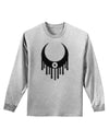 Weeping Crescent Eye - Halloween Adult Long Sleeve Shirt-Long Sleeve Shirt-TooLoud-AshGray-Small-Davson Sales