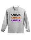 Amuck Amuck Amuck Halloween Adult Long Sleeve Shirt-Long Sleeve Shirt-TooLoud-AshGray-Small-Davson Sales