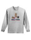 Grill Force Adult Long Sleeve Shirt-Long Sleeve Shirt-TooLoud-AshGray-Small-Davson Sales