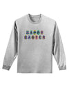 Easter Eggs Happy Easter Adult Long Sleeve Shirt-Long Sleeve Shirt-TooLoud-AshGray-Small-Davson Sales