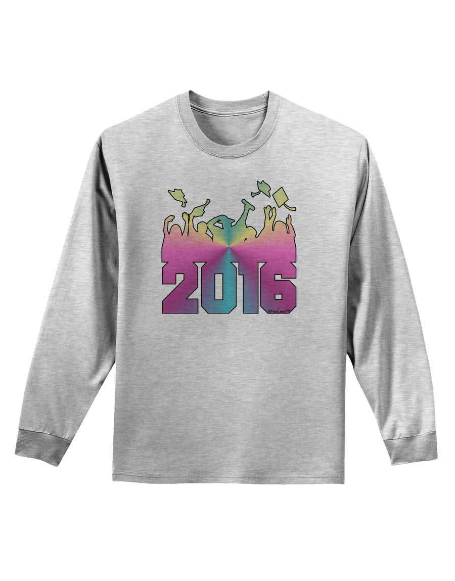 Current Year Graduation Color Adult Long Sleeve Shirt-Long Sleeve Shirt-TooLoud-White-Small-Davson Sales