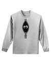 Funny Eyes Peeking Out of Zipper Adult Long Sleeve Shirt by TooLoud-Long Sleeve Shirt-TooLoud-AshGray-Small-Davson Sales