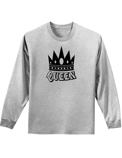 Queen Adult Long Sleeve Shirt-Long Sleeve Shirt-TooLoud-AshGray-Small-Davson Sales