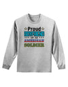 Proud Boyfriend of an American Soldier Adult Long Sleeve Shirt-Long Sleeve Shirt-TooLoud-AshGray-Small-Davson Sales