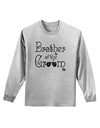 Brother of the Groom Adult Long Sleeve Shirt-Long Sleeve Shirt-TooLoud-AshGray-Small-Davson Sales