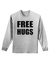 Free Hugs Adult Long Sleeve Shirt-Long Sleeve Shirt-TooLoud-AshGray-Small-Davson Sales