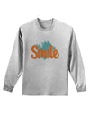 Smile Adult Long Sleeve Shirt-Long Sleeve Shirt-TooLoud-AshGray-Small-Davson Sales
