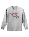 Mama Bear Paws Adult Long Sleeve Shirt-Long Sleeve Shirt-TooLoud-AshGray-Small-Davson Sales