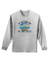 I'd Rather Be At The Beach Adult Long Sleeve Shirt-Long Sleeve Shirt-TooLoud-AshGray-Small-Davson Sales